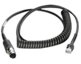 Motorola Vc5090 Usb Cable, Ls34xx, Coiled 9' Extended, Rugged Amphenol Conn. 25-71918-01r 