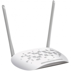 Tp-Link N300 Wi-Fi Access Point Qualcomm 300Mbps at 2.4GHz 802.11b/g/n 1 10/100M Port Passive PoE Supported AP/Client/Bridge/Repeater Multi-SSID 2 detachable antennas WPS TL-WA801N