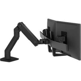 Ergotron Desk Mount for LCD Monitor - Matte Black - Yes - 2 Display(s) Supported - 81.3 cm (32") Screen Support - 45-476-224