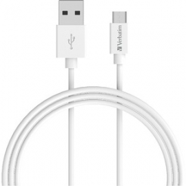 Verbatim Charge Sync Microusb Cable 1M - White 66579