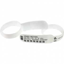 Zebra Z-Band Medical Label - 30.16 mm Width x 361.95 mm Length - Permanent Adhesive - Rectangle - ZIPRD3015155