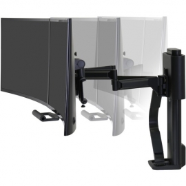 Ergotron TRACE Desk Mount for Monitor, LCD Display - Matte Black - 2 Display(s) Supported - 45-631-224