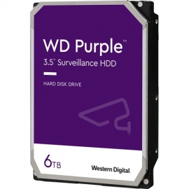 Western Digital WD Purple WD63PURZ 6 TB Hard Drive - 3.5" Internal - SATA (SATA/600) - Conventional Magnetic Recording (CMR) Method