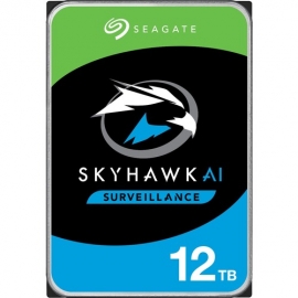 Seagate SkyHawk AI ST12000VE001 12 TB Hard Drive - 3.5" Internal - SATA (SATA/600) - Network Video Recorder, Camera Device Supported 