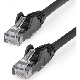Startech.Com 1m CAT6 Ethernet Cable - LSZH (Low Smoke Zero Halogen) - 10 Gigabit 650MHz 100W PoE RJ45 UTP Network Patch Cord Snagless with Strain Relief - Black CAT 6 ETL Verified (N6LPATCH1MBK) 
