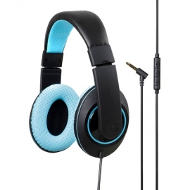 Kensington Wired Over-the-head Stereo Headset - Blue - Binaural - Ear-cup - 120 cm Cable - Mini-phone (3.5mm) 33471BL