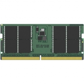Kingston RAM Module for Notebook, Workstation, Desktop PC - 32 GB (1 x 32GB) - DDR5-4800/PC5-38400 DDR5 SDRAM - 4800000 MHz Dual-rank Memory - CL40 - 1.10 V - Non-ECC - Unbuffered, Unregistered - 262-pin - SoDIMM KCP548SD8-32