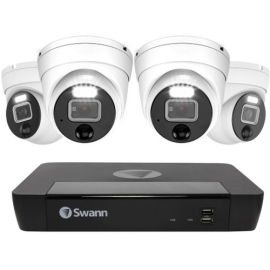 Swann Enforcer 12 Megapixel 8 Channel Night Vision Wired Video Surveillance System 2 TB HDD - Network Video Recorder, Camera - 3840 x 2160 Camera Resolution - HDMI - 4K Recording - Alexa, Google Assistant Supported SWNVK-890004D-AU