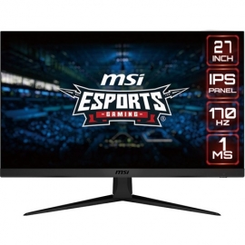 MSI Optix G2712 27" Full HD Gaming LCD Monitor - 16:9 - 685.80 mm Class - In-plane Switching (IPS) Technology - 1920 x 1080 - 16.7 Million Colours - FreeSync Premium - 250 cd/m² - 1 ms - HDMI - DisplayPort G2712