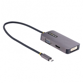 STARTECH USB C VIDEO ADAPTER to HDMI DVI VGA, 4K 60Hz DISPLAY, 3YR 118-USBC-HDMI-VGADVI
