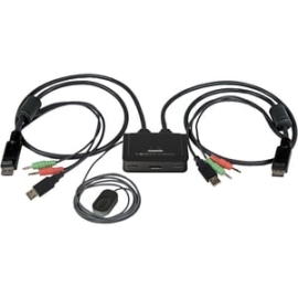 StarTech.com Kvm Switchbox - 2 Computer(s) - 1 Local User(s) - 2560 X 1600 - 3 X USB - DisplayPort SV211DPUA