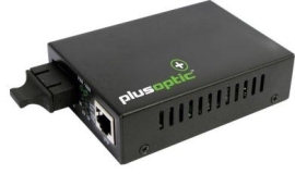 Plusoptic | Adaptive 10Mb/100Mb/1000Mb Copper To 1G Fibre Media Converter With Duplex Sc Fibre Connector. For Multimode Fibre, 850nm, 550M Reach. (1 X RJ45 Port, 1 X Sc Fibre Port) MC-MM-1000MB-SC