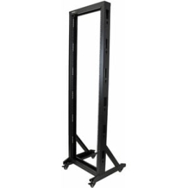 StarTech.com 2-Post 42U Mobile Open Frame Server Rack, Two Post 19in Network Rack With Casters, Rolling Open Rack For AV/Data/IT Equipment - 2-Post 42U Mobile Open Frame Server Rack For AV/data/IT Equipment - Two Post 19in Network Rack Supports 663lb (30