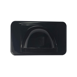Bullnose Wall Plate: Black 016.000.1001