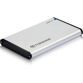 Transcend Drive Enclosure - USB 3.0 Host Interface External - 1 X Total Bay - 1 X 2.5" Bay TS0GSJ25S3