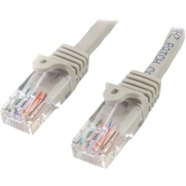 StarTech.com 10m Gray Cat5e Patch Cable With Snagless RJ45 Connectors - Long Ethernet Cable - 10 M Cat 5e Utp Cable - Make Fast Ethernet Connections With PoE Support - 10m Cat5e Patch Cable / Cat 5 Ethernet Cord / Cat5e Network Cable / Cat5e Utp Cable /