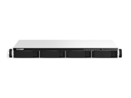 Qnap 4-Bay Nas 3.5"(0/4), Cel N5095-2.9GHz, 8GB, 2.5GbE(2), M.2(2), HDMI(1), 1U Rack, 3YR TS-464EU-8G