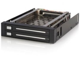 Startech 2 Drive 2.5in Trayless Hot Swap Sata Mobile Rack Backplane - Dual Drive Sata Mobile Rack
