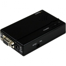 Startech High Resolution Vga To Composite (rca) Or S-video Converter - Pc To Tv Video Adapter -