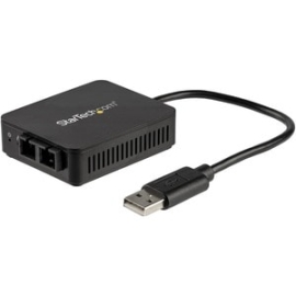 StarTech.com Transceiver/Media Converter - 1 Port(s) - USB - 1 X Sc - Duplex Sc Port - Optical Fiber - Multi-mode - 1310 Nm Fiber - Fast Ethernet - 100Base-FX - 2 Km - USB - External US100A20FXSC