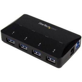 StarTech.com 4-Port USB 3.0 Hub Plus Dedicated Charging Port - 5Gbps - 1 X 2.4A Port - Desktop USB Hub And Fast-Charging Station - 5 Total USB Port(s) - 4 USB 3.0 Port(s) - Pc ST53004U1C