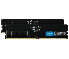 CRUCIAL 32GB (16GBx2 KIT) DDR5 DESKTOP MEMORY, PC5-38400, 4800MHz, UNRANKED, LIFE WTY CT2K16G48C40U5