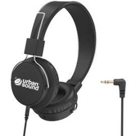 Verbatim Urban Sound Wired Over-the-head Binaural Stereo Headphone - Black - Ear-cup - 32 Ohm - 20 Hz To 20 KHz - 1.20 M Cable - Gold Plated Connector - Mini-phone (3.5mm) 65530