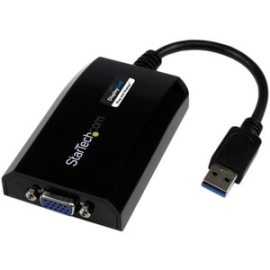 StarTech.com USB 3.0 To VGA External Video Card Multi Monitor Adapter For Mac / Pc, USB Graphics Card, 1920x1200 - Replaced By USB2VGAPRO2 - Connect A VGA Monitor Or Projector Through USB 3.0, For An External Multi-monitor Solution At Resolutions Up To 1