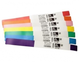 Zebra Z-band Fun Wristband 25x254mm 350 Band/ Cartr Green Box Of 6 10012713-4k