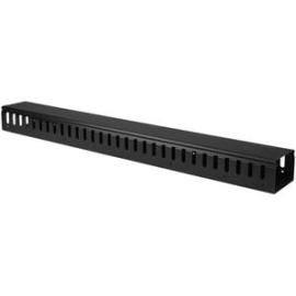 3ft (1m) Vertical Cable Management Duct With Cover - 0U Open Slot Finger Duct Wire Raceway For 19 Inch Server Rack - Slotted Cord Channel (CMVER20UF) CMVER20UF