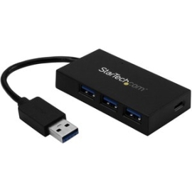 StarTech.com 4 Port USB 3.0 Hub - USB Type-A To 1x USB-C & 3x USB-A SuperSpeed 5Gbps - USB Bus Powered - Portable/Laptop USB 3.2 Gen 1 Hub - 4 Total USB Port(s) - 4 USB 3.0 Port(s) - Mac, Pc HB30A3A1CFB