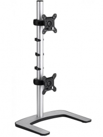 ATDEC DUAL MONITOR DESK STAND, UP TO 32" & 12KG, VESA 75x75, 100x100, VERTICAL MOUNTED, 10 VFS-DV