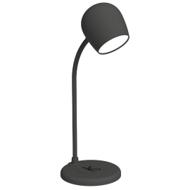 Kreafunk Ellie Lamp W/ Qi Charger And Bluetooth Speaker - Black KFEW02