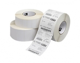Zebra 4"x2" Dt Label. 2,760 Labels/ Roll. Bright White Uncoated With Permanent Acrylic Adhesive