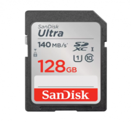 SanDisk Ultra SDXC, SDUNB 128GB, C10, UHS-I, 140MB/s R, 4x6, 10Y SDSDUNB-128G-GN6IN