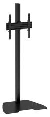 Atdec ADBS-1-4FBB Single Freestanding Floor Mount (18.9&quot; Rail, 70.87&quot; Post). Max Load 50kg. Black. ADBS-1-4FBB