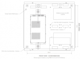 Thirdparty POWERBOX WM ENCLOSURE (375WX362HX110D) -2YRS WMBB-C-S-D