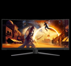 AOC 34" (21:9) CURVE WQHD VA, 1MS, 180HZ, HDMI(2), DP(2), H/ADJ 3YR CU34G4