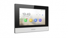 HIKVISION INTER, KH6320Y-WTE2 G2 2WIRE INDOOR STATION, 7" TOUCH, MICRO SD, WIFI, 2YR DS-KH6320Y-WTE2