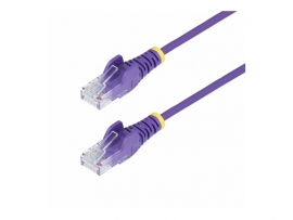 Startech StarTech.com 2m Purple Slim CAT6 Ethernet Cable, Snagless, 28AWG, LSZH, LTW N6PAT200CMPLS