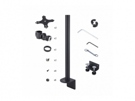 StarTech Desk Mount For 2x Vertically Stacked Monitors, Dual 49"; TAA, 5 YR H2MPV-MONITOR-MOUNT