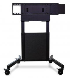 KARTER (KMOBCOM) COMBI MOTORISED MOBILE STAND, HEIGHT ADJ, 800X600, DISPLAYS 55" TO 98" KMOBCOM