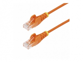 Startech StarTech.com 2m Orange Slim CAT6 Ethernet Cable, Snagless, 28AWG, LSZH, LTW N6PAT200CMORS