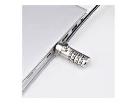 STARTECH Slim Lock K-Slot Compatible, 5ft Combination Locking Cable, 2YR SSTDC4D-LAPTOP-LOCK