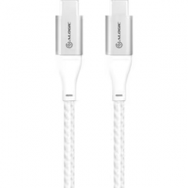 Alogic Super Ultra 30 cm USB-C Data Transfer Cable for Notebook, Tablet, Phone - 1 - First End: 1 x USB 2.0 Type C - Male - Second End: 1 x USB 2.0 Type C - Male - 480 Mbit/s - Silver ULCC2030-SLV