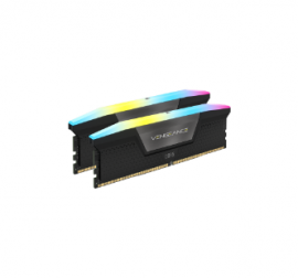 DDR5, 6000MT/s 32GB 2x16GB DIMM, Unbuffered, 36-44-44-96, Std PMIC, XMP 3.0, VENGEANCE RGB DDR5 Black Heatspreader, Black PCB, 1.4V CMH32GX5M2E6000C36