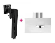 Atdec AWMS-1340 15.7&quot; Post with 5.11&quot; Arm and Bolt-Through Desk Fixing, Black AWMS-1340-B-B