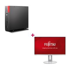 Fujitsu Desktop Esprimo G6012, i7-13700T, 16GB DDR4, 512GB SSD, WiFi, Keyboard &amp; Mouse, VESA, W11P, 4YR NBD Onsite with Bonus 27&quot; Fujitsu Monitor FJINTG6012C18-KIT