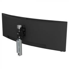 Atdec AWMS-BT40 Heavy duty monitor mount - Single monitors sized 24&quot; to 55&quot; - Grommet Clamp- Silver AWMS-BT40-G-S