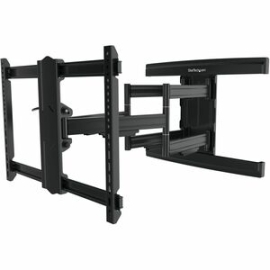 StarTech.com Tv Wall Mount Supports Up To 100" Vesa Displays - Low Profile Full Motion Large Tv Wall Mount - Heavy Duty Adjustable Bracket - Adjustable Tv Wall Mount Bracket For Large 100 Inch (165lb) Vesa Displays/curved TVs - Swivel, Tilt, Rotate, Exte